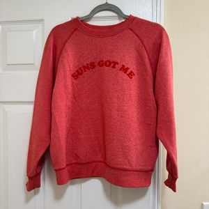 Womens Billabong Crewneck Pullover Size Medium Red/Orange